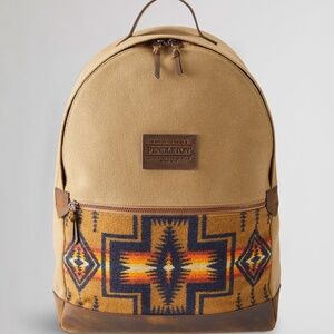 Pendleton Harding Tan Canvas Western Backpack